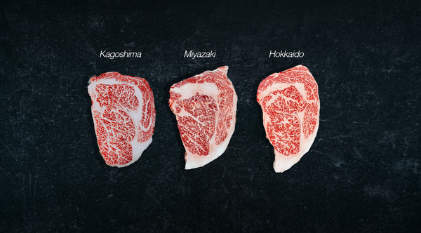 Picture of different Wagyu ribeye steaks